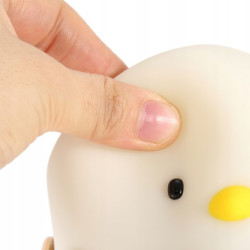 Lampka Nocna Kurczak Eggshell Led Dla Dzieci Silikonowa na Usb