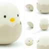 Lampka Nocna Kurczak Eggshell Led Dla Dzieci Silikonowa na Usb