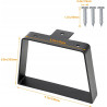 Signstek Czarne trapezowe nogi stołu 20,3 cm 2 sztuki