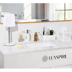 Luxspire Uchwyt na szczoteczkę do zębów z żywicy 5 przegródek