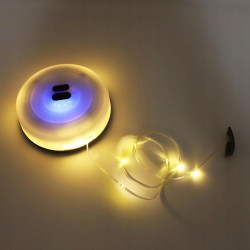 ŁAŃCUCH ŚWIETLNY LED 10M NA KEMPING 2W1 ZASILANY NA USB C CIEPŁA BIEL