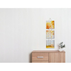 Zestaw 3 sztuk podobrazi płóciennych Crelando 20x20 cm białe