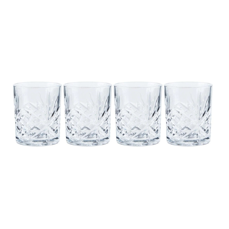 Zestaw 4 szklanek do whisky 280 ml
