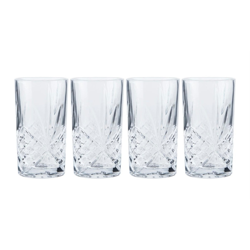 Zestaw 4 szklanek do long drinków 320 ml
