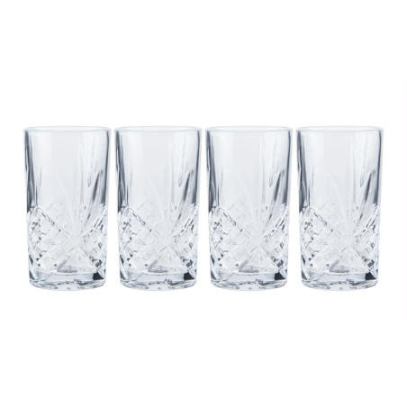Zestaw 4 szklanek do long drinków 320 ml