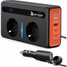 RoyPow Przetwornica napięcia DC na AC, 200 W, 12 V do 230 V,