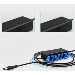 Ładowarka do hulajnóg elektrycznych, 42V 2A do baterii 36V