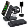 TRIBONE 3w1 Bezprzewodowa Ładowarka do iPhone, Apple Watch, AirPods