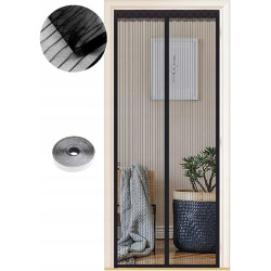 MOSKITIERA MAGNETYCZNA NA DRZWI 90x200cm SIATKA NA KOMARY OWADY DO DRZWI