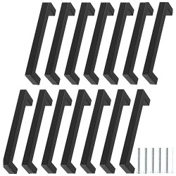 Uchwyt meblowy gałka czarny czarne 14 x 1,2 cm 20 sztuk
