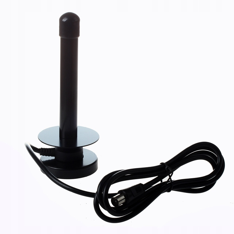 Czarny 25 DBI DVB-T TV HDTV antena cyfrowa ze złąc