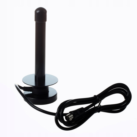 Czarny 25 DBI DVB-T TV HDTV antena cyfrowa ze złąc
