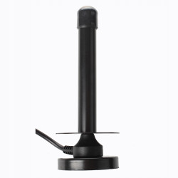 Czarny 25 DBI DVB-T TV HDTV antena cyfrowa ze złąc